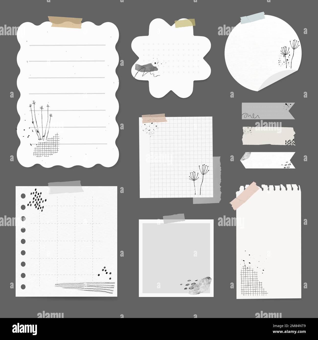 Funny planners stickers. Scrapbook sticker, planner print and cute journal  card illustration vector set Stock Vector Image & Art - Alamy