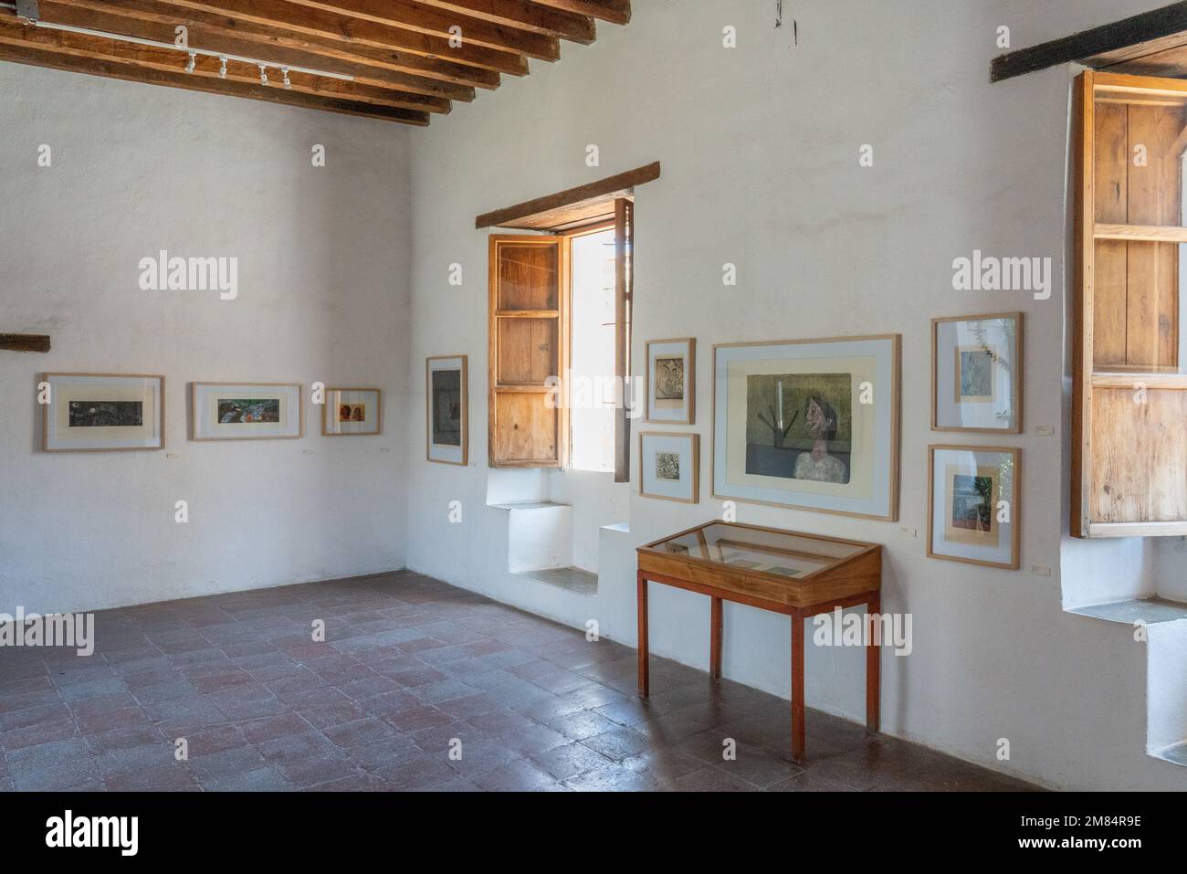 A display of graphic art pieces in the Institute of Graphic Arts of