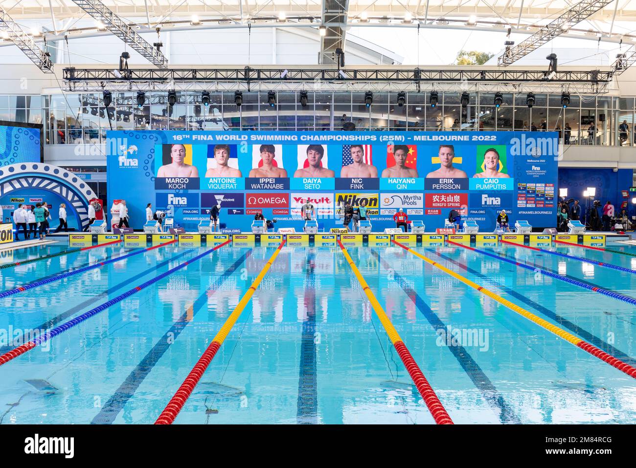 Melbourne 2022 FINA World Short Course Swimming Championships - Day 4 Stock Photo