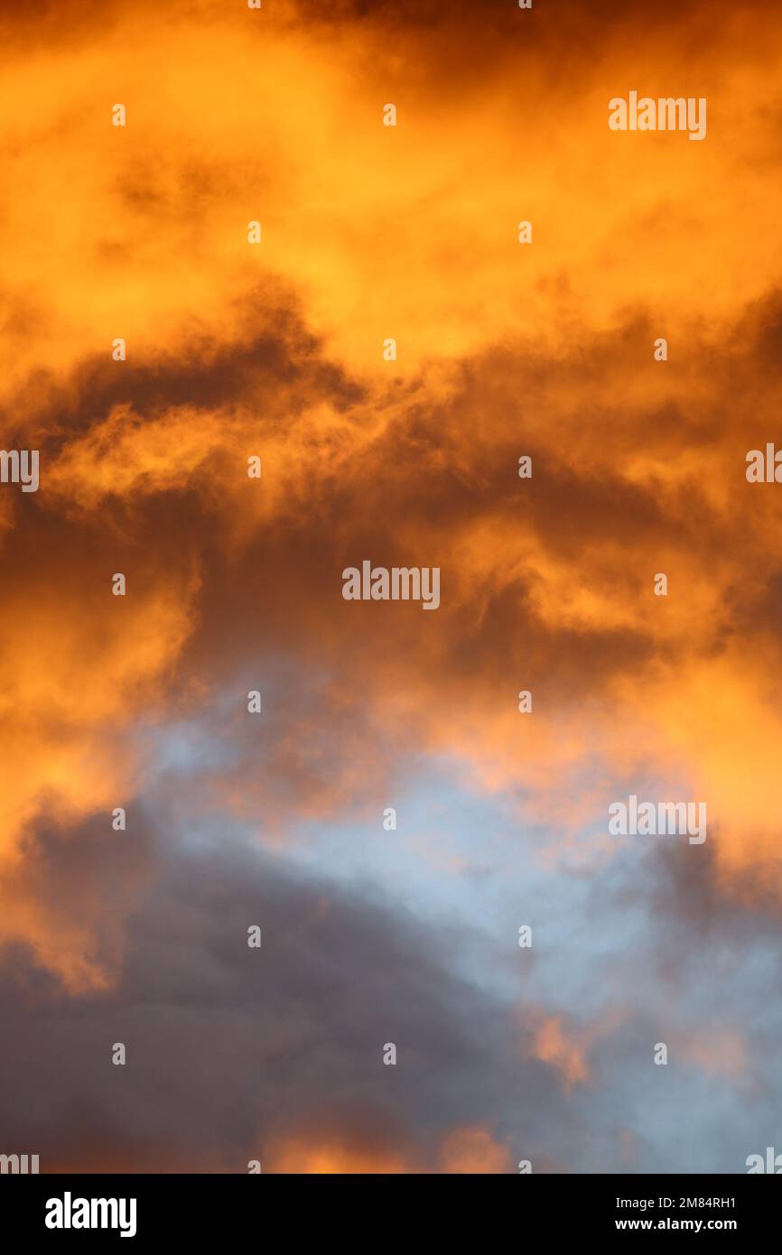Sunset colors on the sky Stock Photo