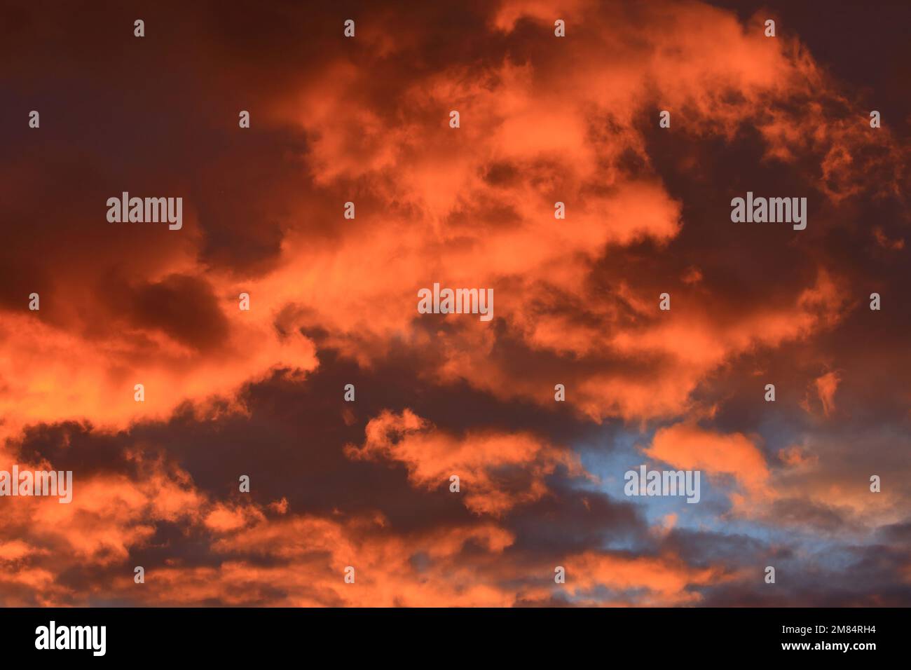 Sunset colors on the sky Stock Photo
