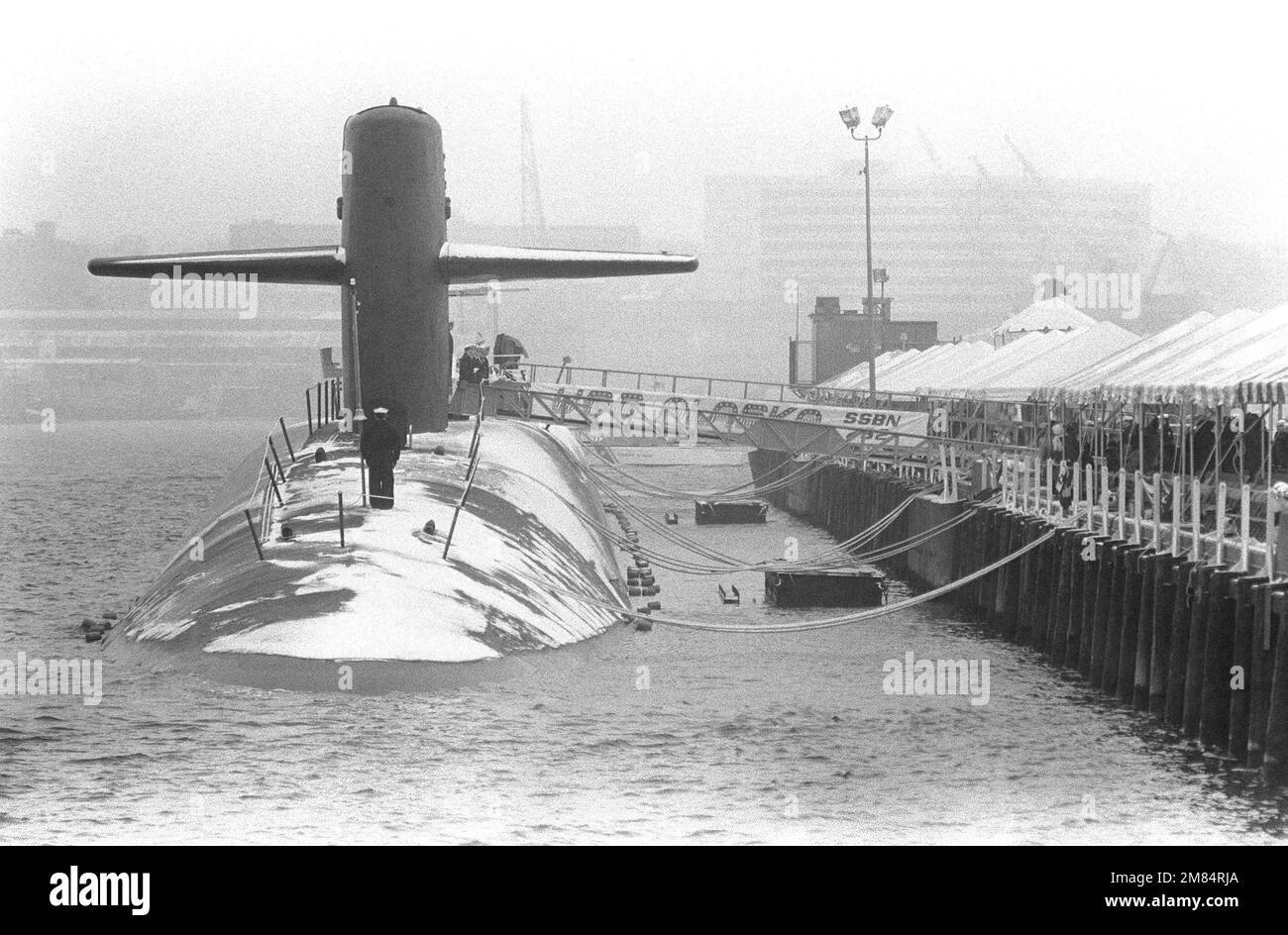 The nuclearpowered strategic missile submarine USS ALASKA (SSBN 732