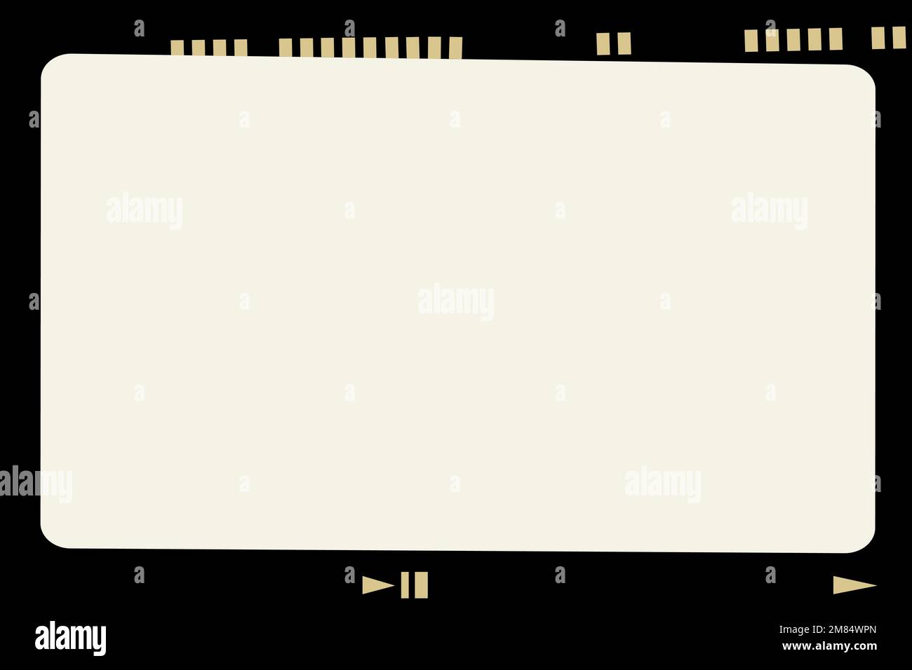 Aesthetic analog film frame vector vintage style photography Stock