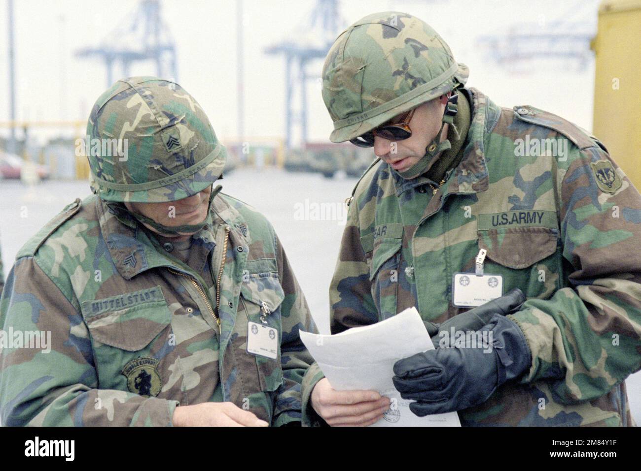 DA-SC-87-04226. Subject Operation/Series: REFORGER '86 Base: Baltimore State: Maryland (MD) Country: United States Of America (USA) Stock Photo