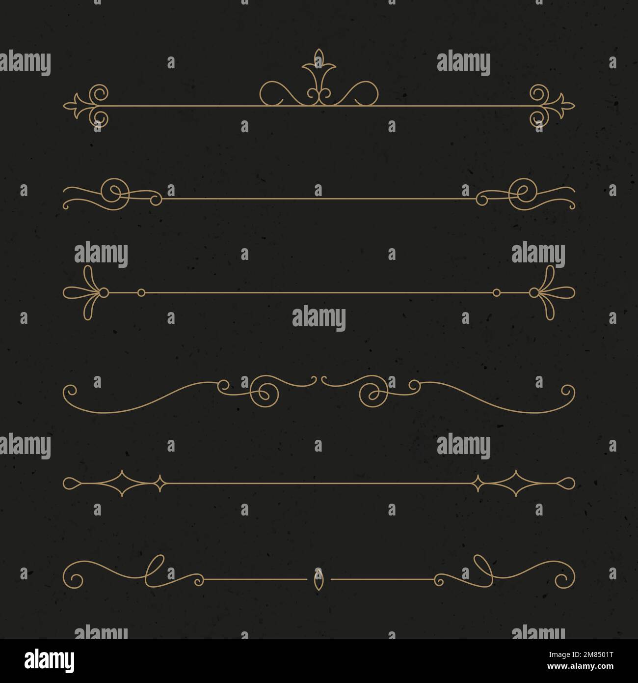 Vintage ornament vector set in luxury gold Stock Vector Image & Art - Alamy