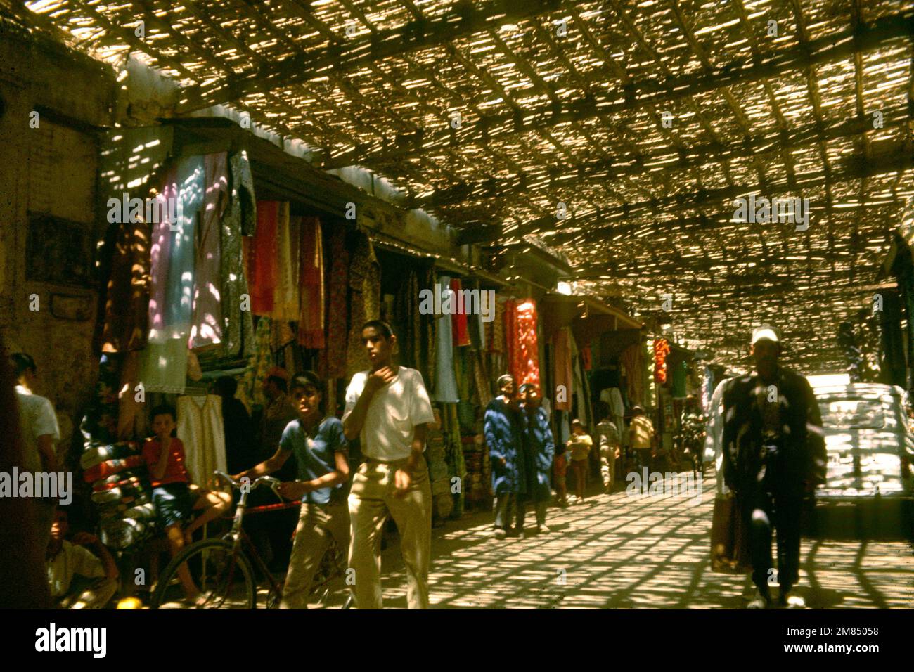 The souk in 1970, Fez, Morocco Stock Photo