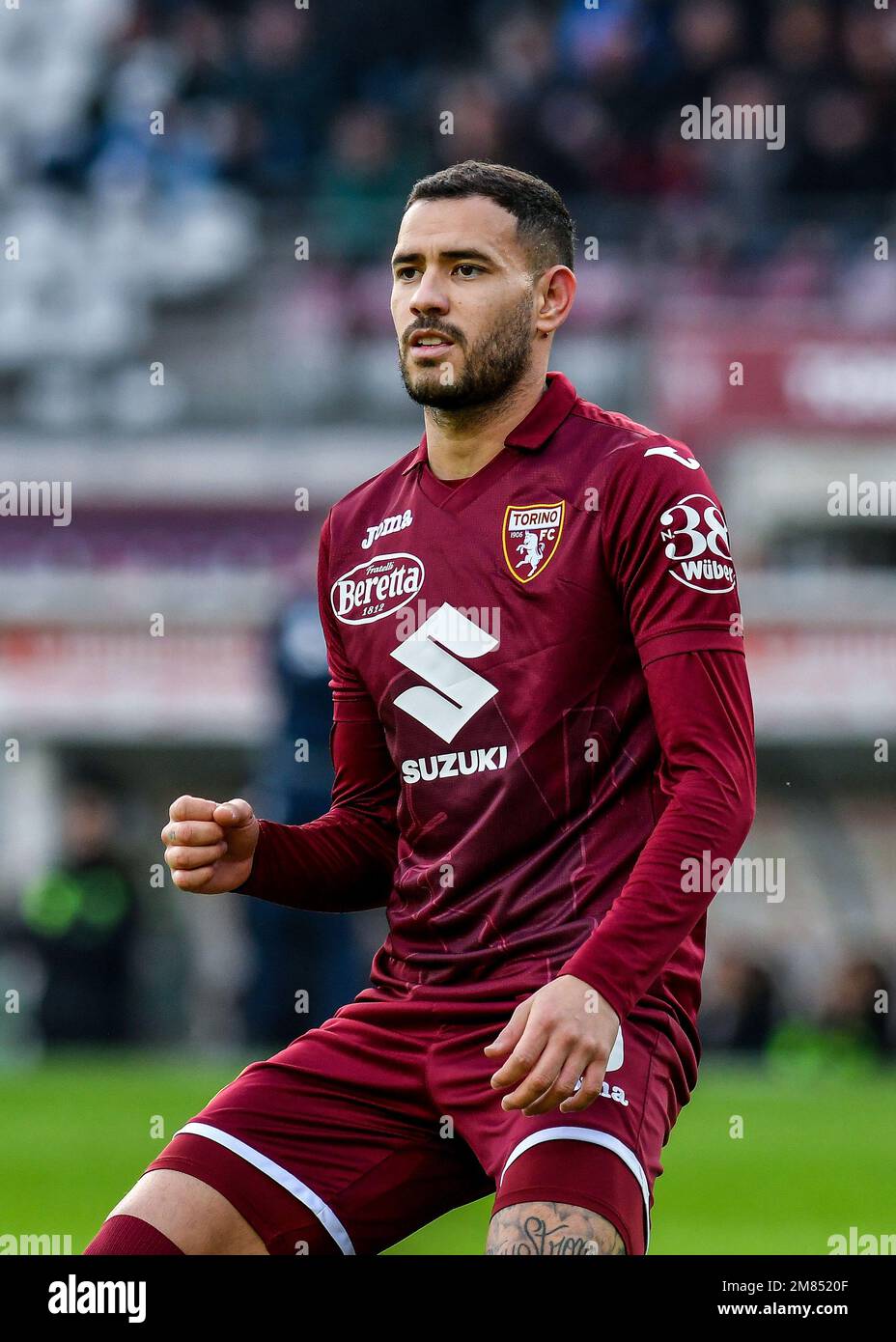 February 20, 2023, Torino, Piemonte, Italy: Olimpic Stadium Grande Torino,  20.02.23 Antonio Sanabria (9 Torino FC) celebrates the goal during the  Serie A match Torino FC v US Cremonese at Olimpic Stadium