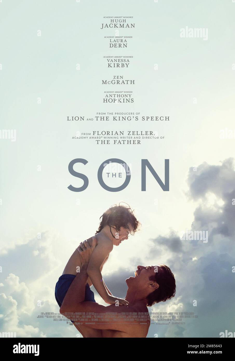 The Son film poster  Hugh Jackman & George Cobell Stock Photo