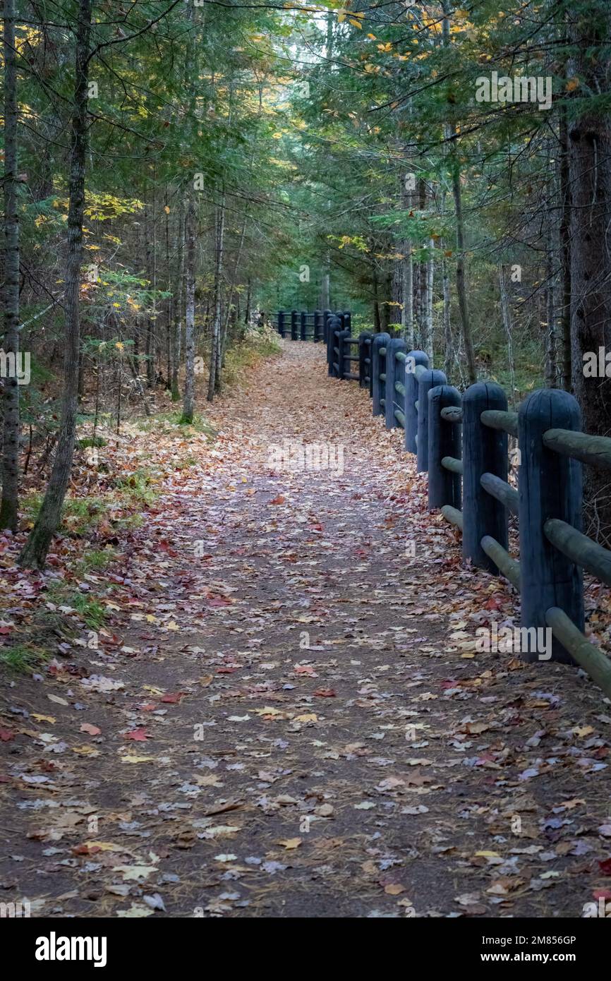 Copperfalls state park near Mellen Wisconsin is a very popular state