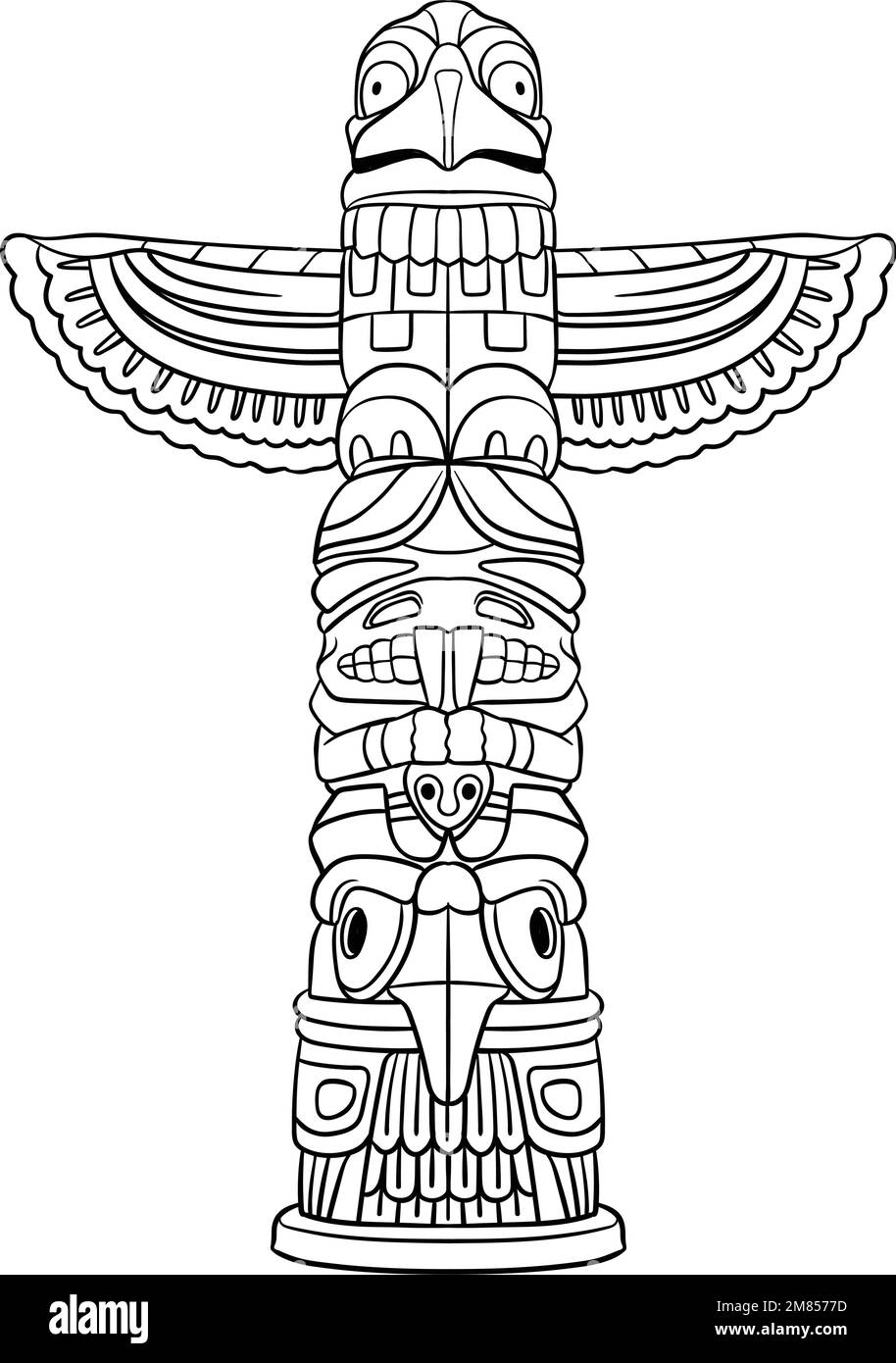 Tlingit people totem Stock Vector Images - Alamy