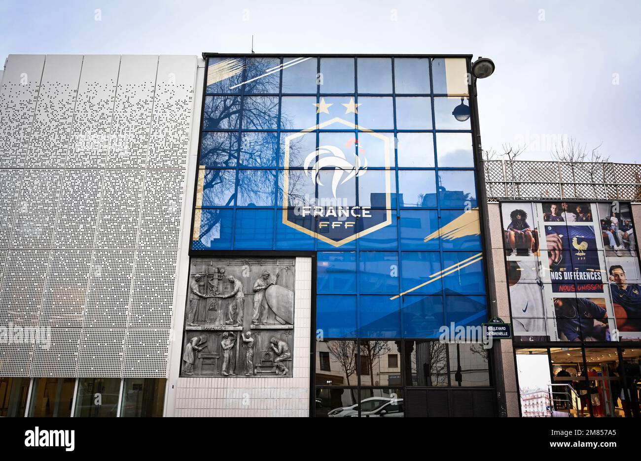 Illustration Of The Offices Of The French Football Federation (FFF) In ...