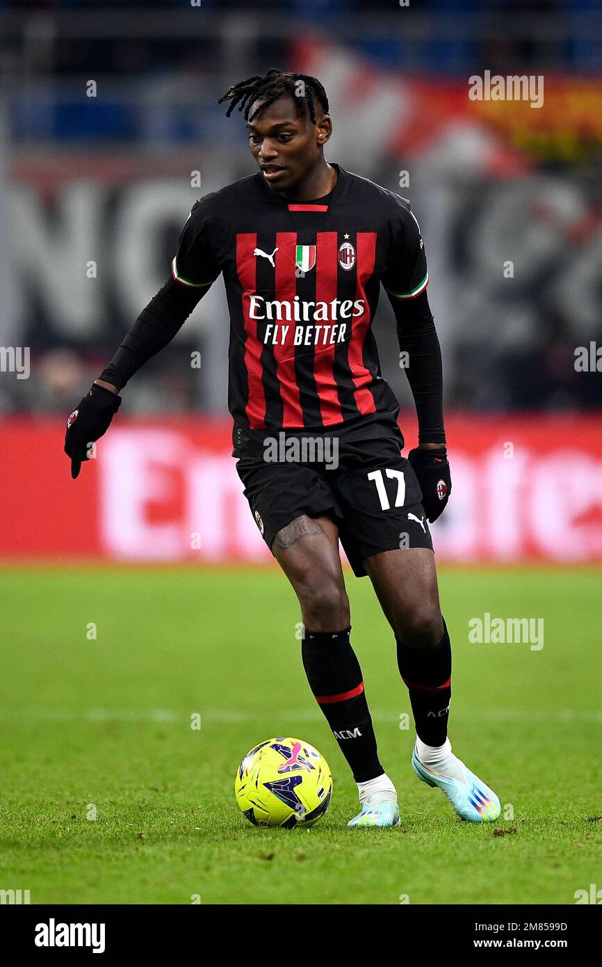 Milan Italy. 11 January 2023. Rafael Leao of AC Milan in action
