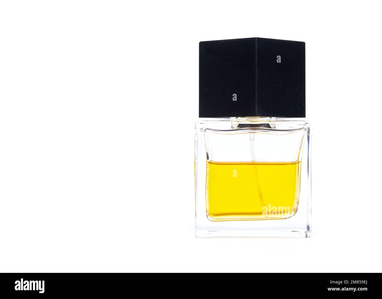 aftershave / perfume bottle on white background Stock Photo