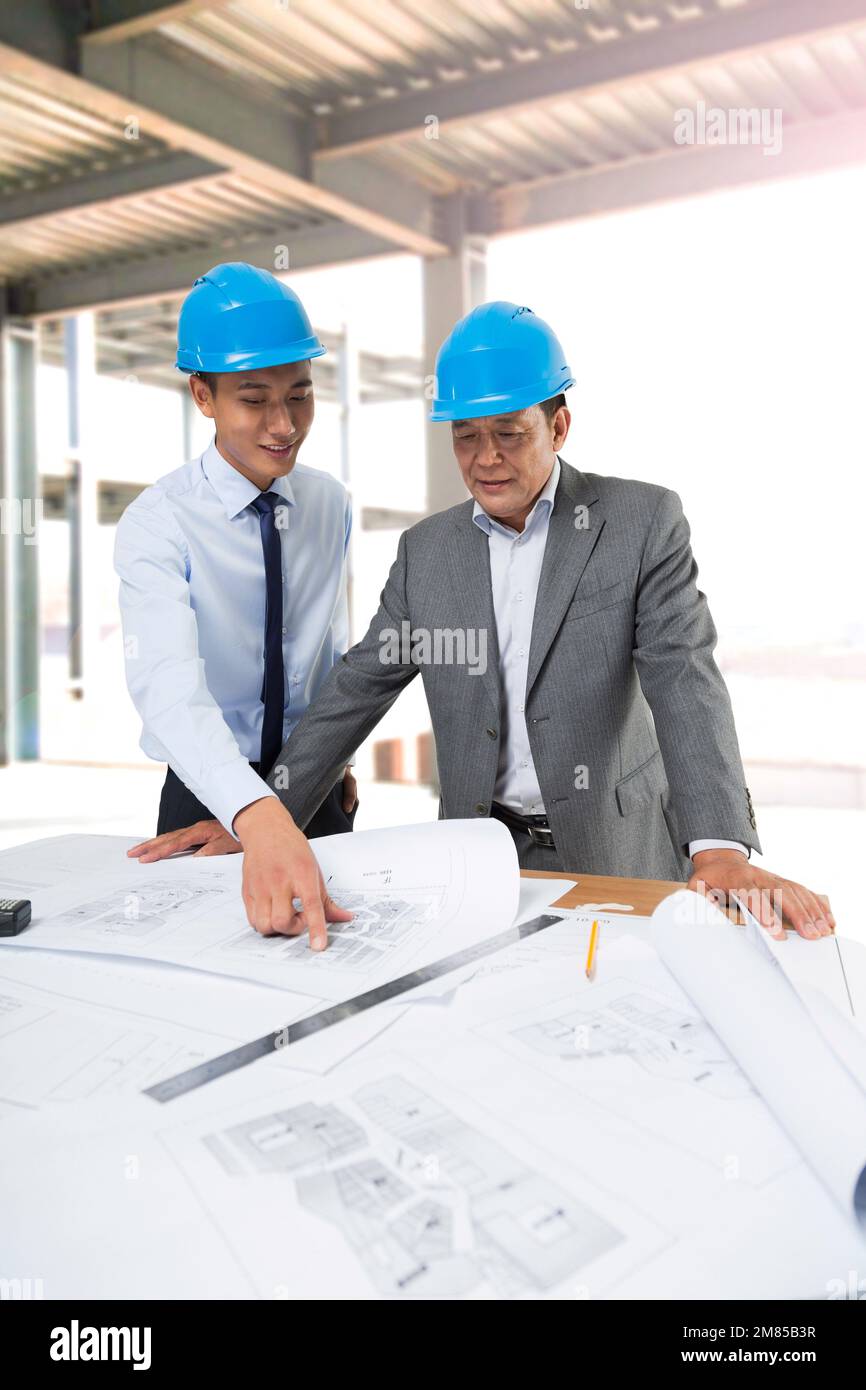 Site construction engineer Stock Photo