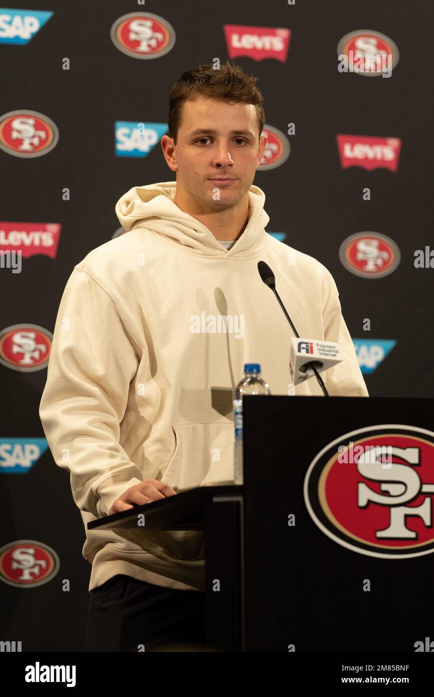 Jan 11, 2023; Santa Clara, CA, USA; San Francisco 49ers quarterback