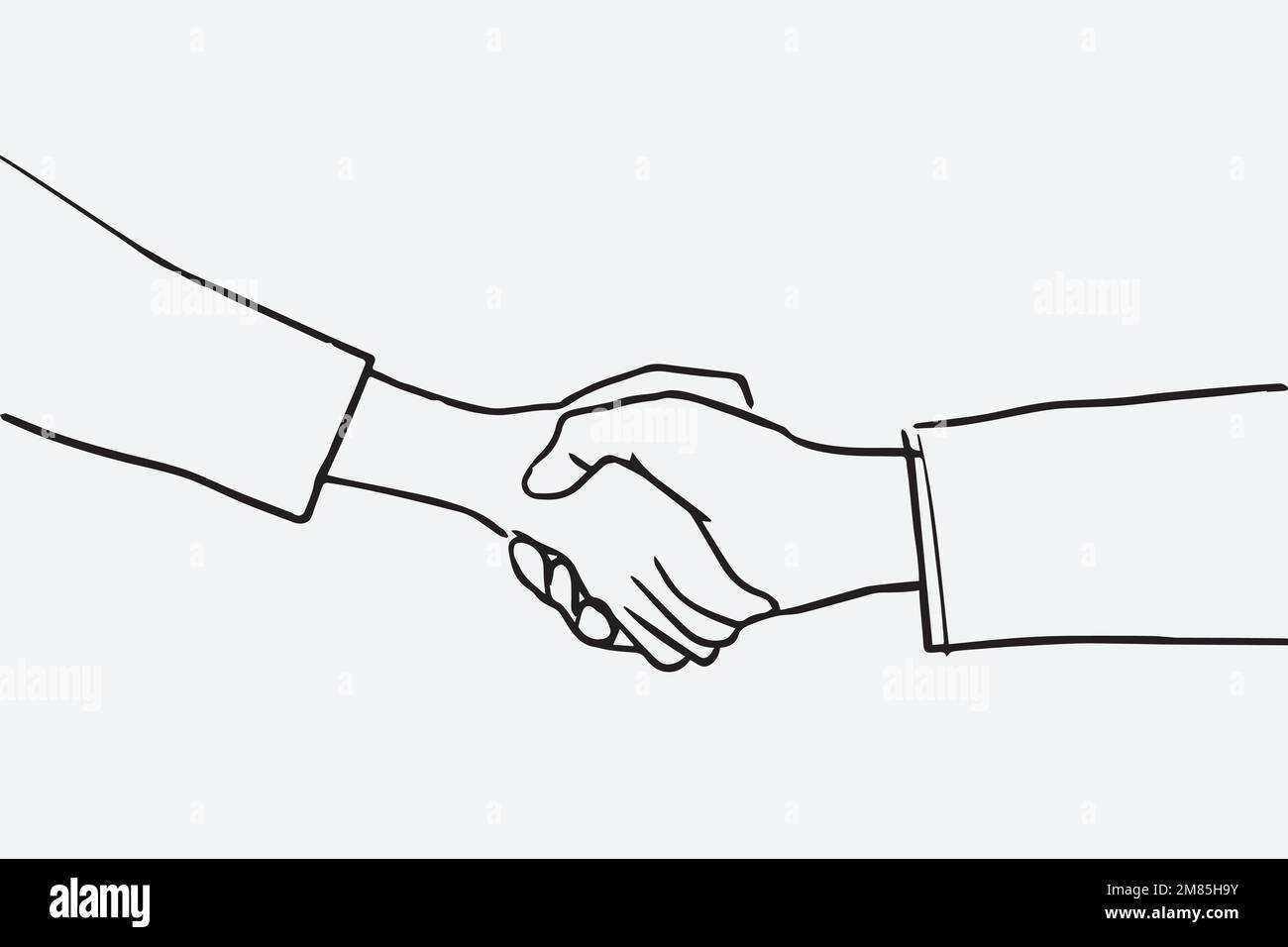 Business people handshake doodle vector Stock Vector Image & Art Alamy