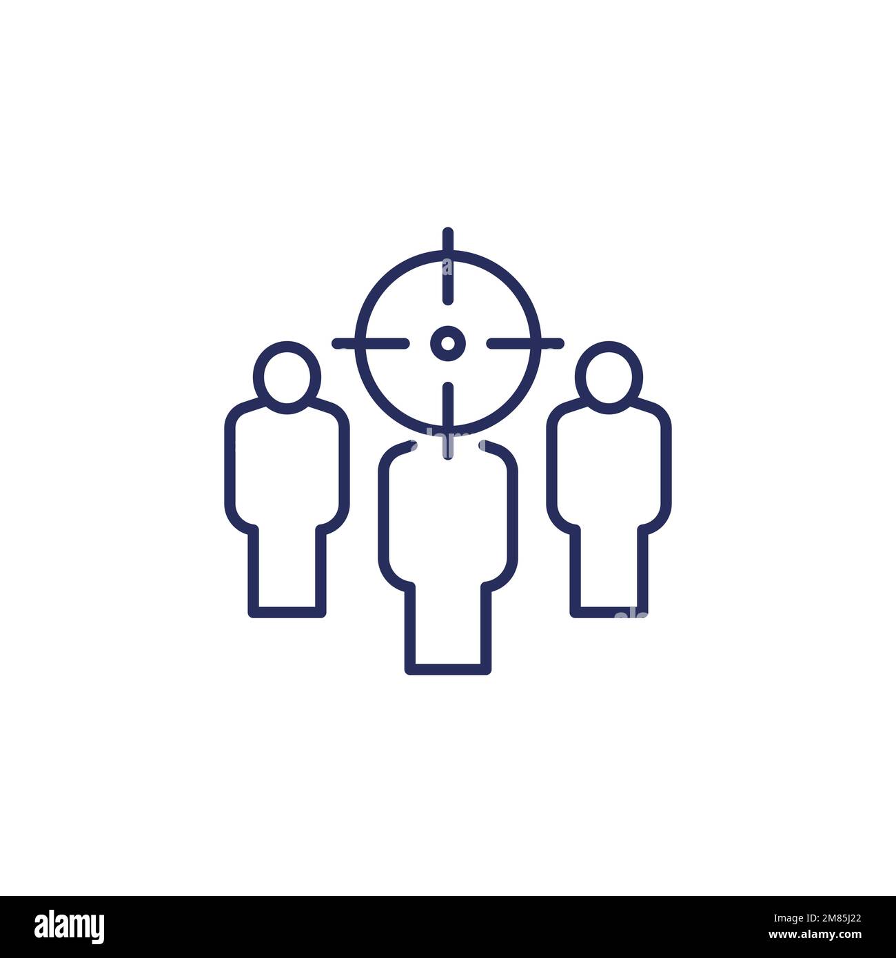 Hr target icon outline Stock Vector Images - Alamy