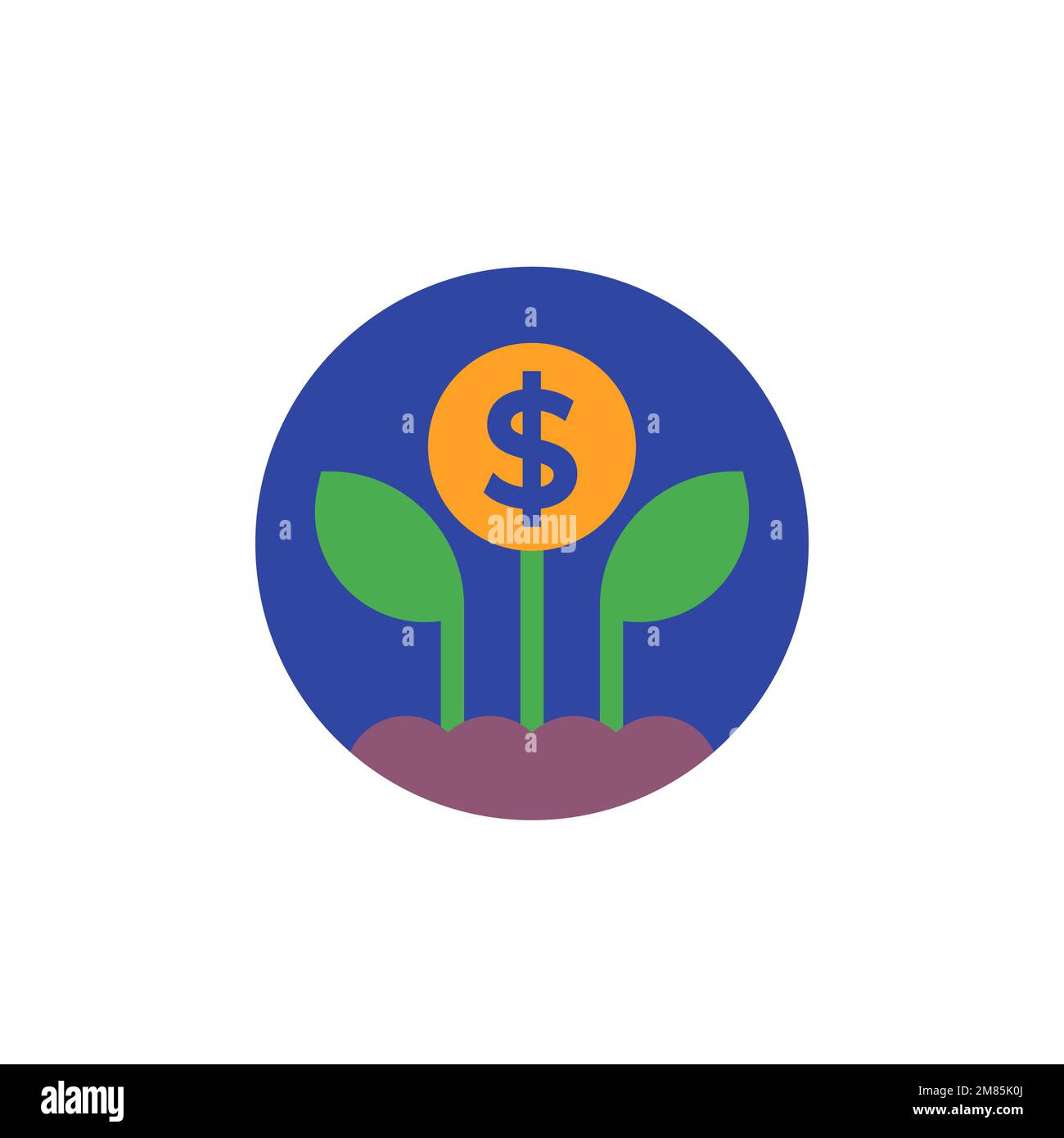 Passive income and growing money vector flat icon Stock Vector Image ...