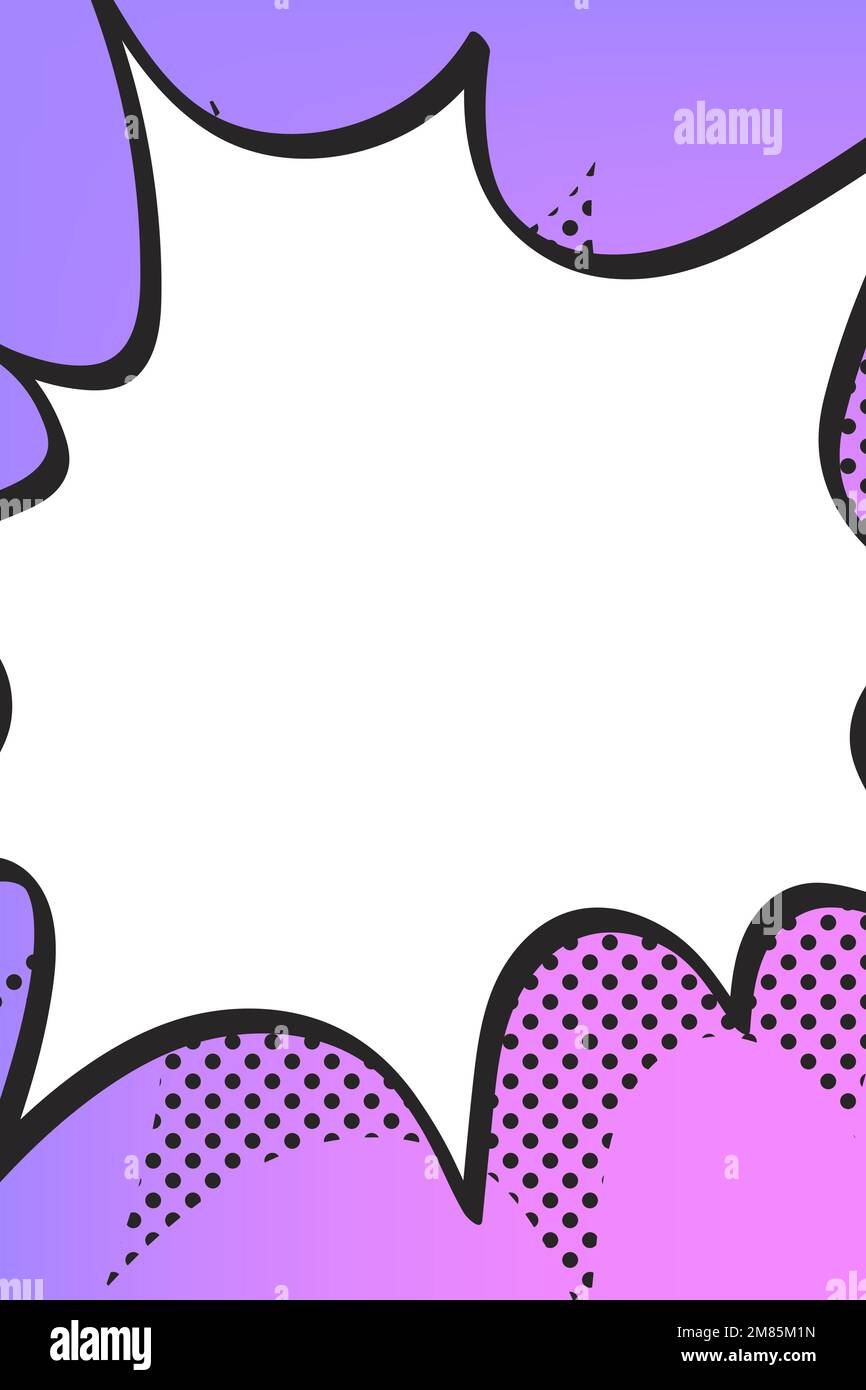 Comic explosion background vector, cartoon pop art style Stock Vector