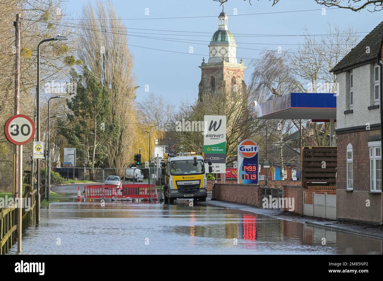 UptonuponSevern, Worcestershire, January 12th 2023 A small