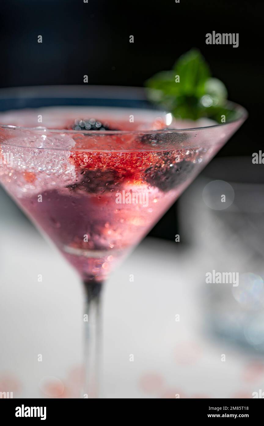 Iced drink with bubble pearls Stock Photo Alamy