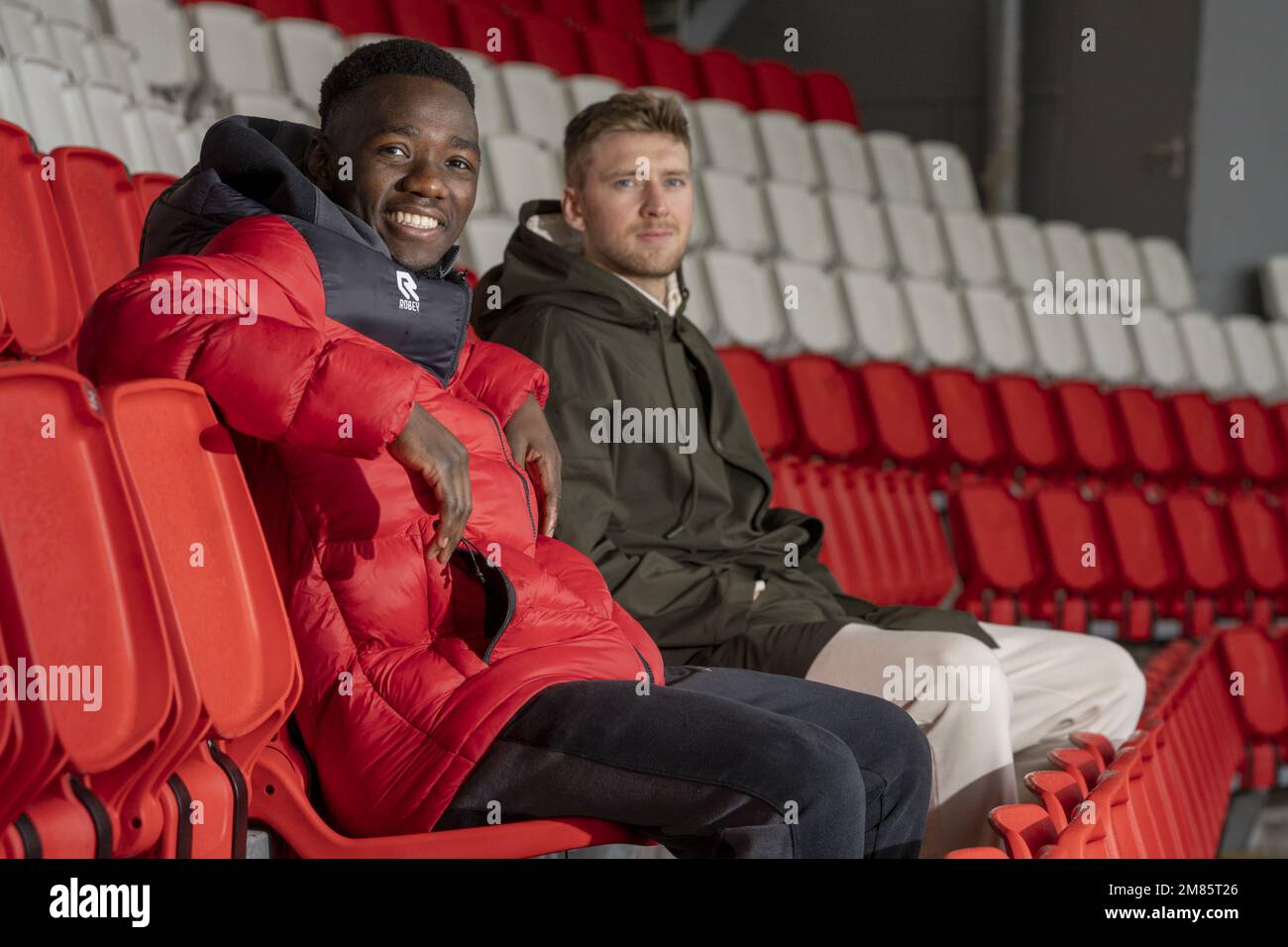 ROTTERDAM, 12012023, Het Kasteel . Portrait of Joshua Kitolano and