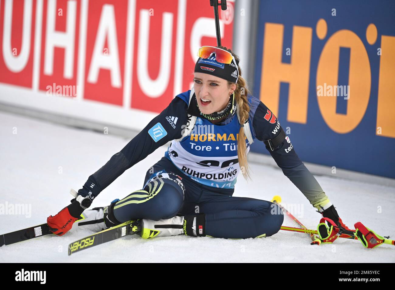 Anna WEIDEL (GER) at the finish, exhaustion, exhausted, action, single