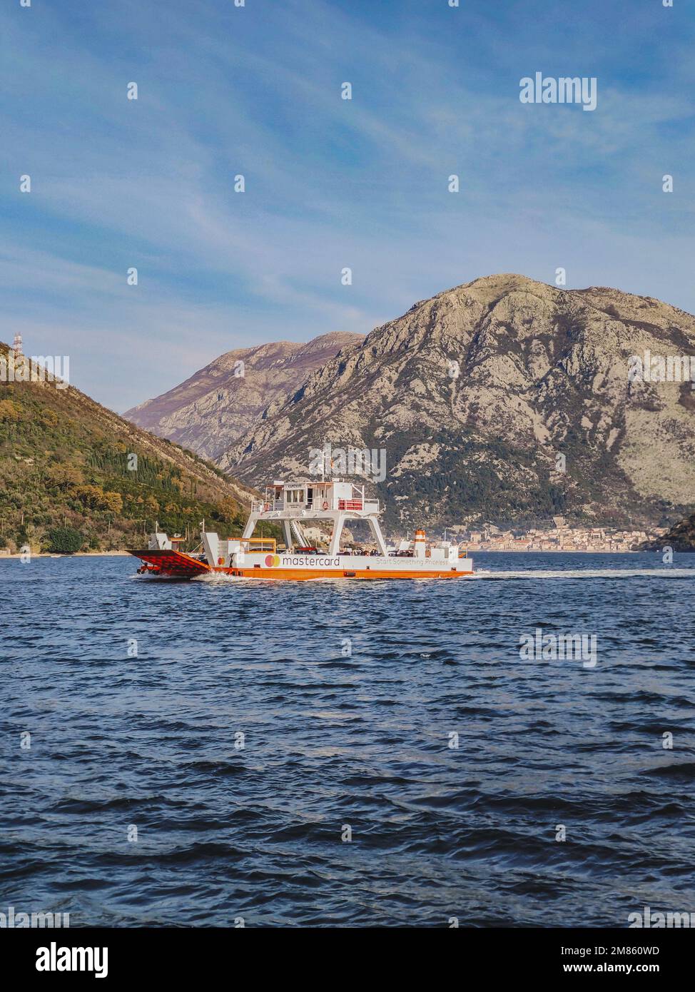 A ferry boat sailing across the sea on a sunny day Stock Photo - Alamy