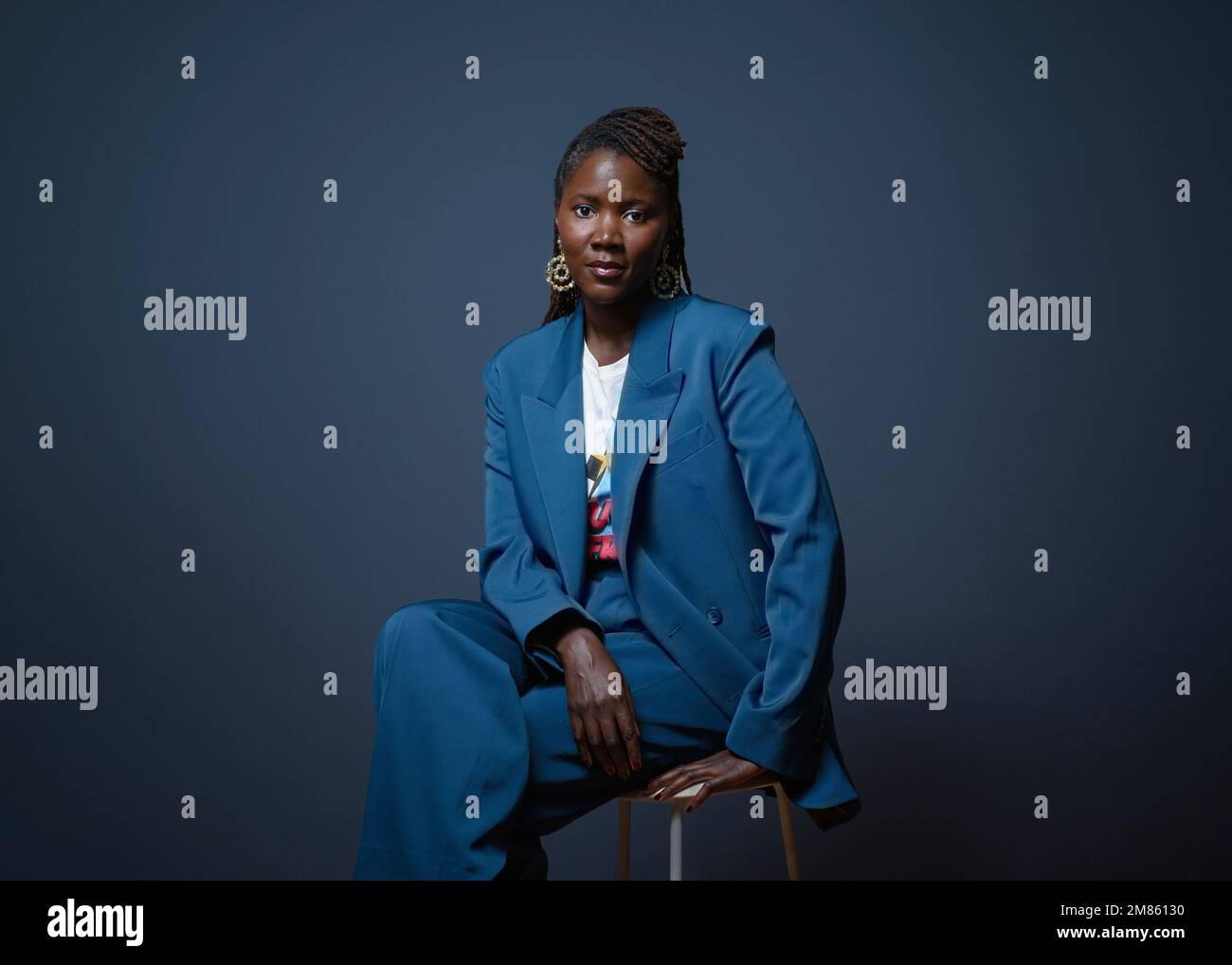 French filmmaker Alice Diop poses for a portrait to promote "Saint Omer
