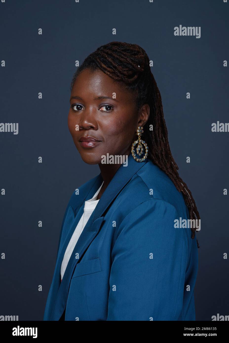 French filmmaker Alice Diop poses for a portrait to promote "Saint Omer