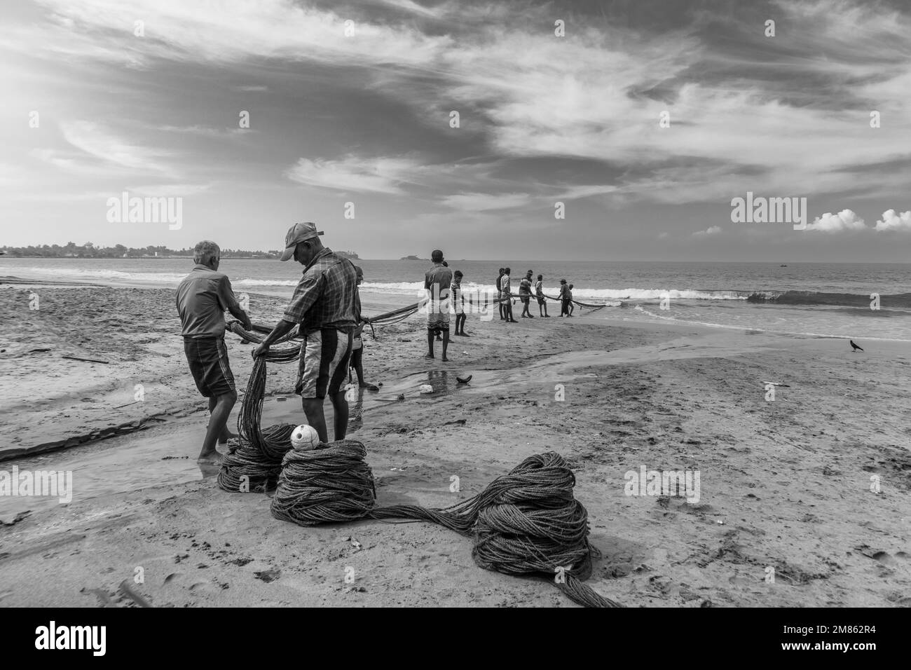 Net fisherman sri lanka Black and White Stock Photos & Images Alamy