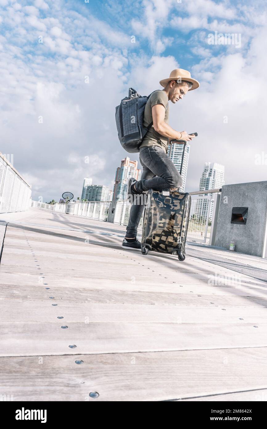 Full length portrait of hipster man hi-res stock photography and images ...