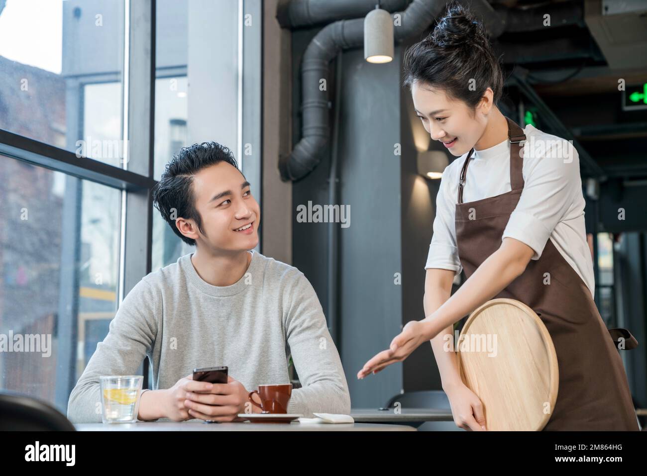 The coffee shop service Stock Photo Alamy