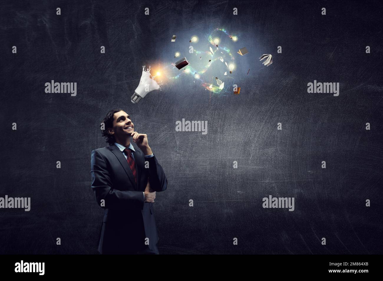 Business and innovation concept . Mixed media Stock Photo - Alamy