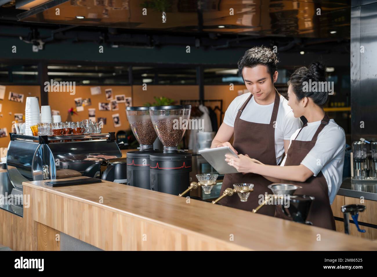The coffee shop service Stock Photo Alamy