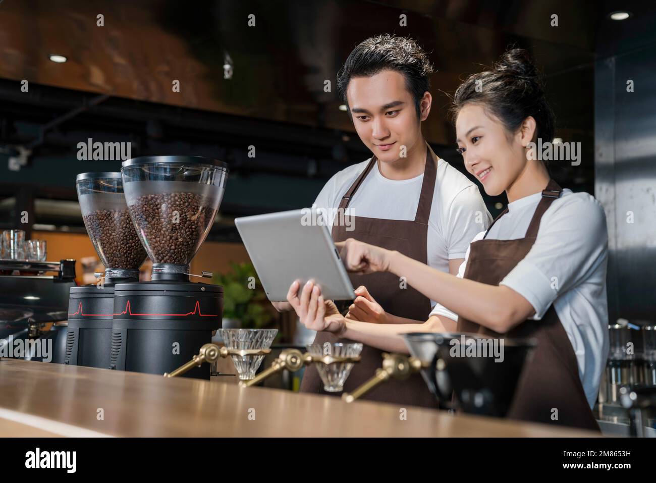 The coffee shop service Stock Photo Alamy