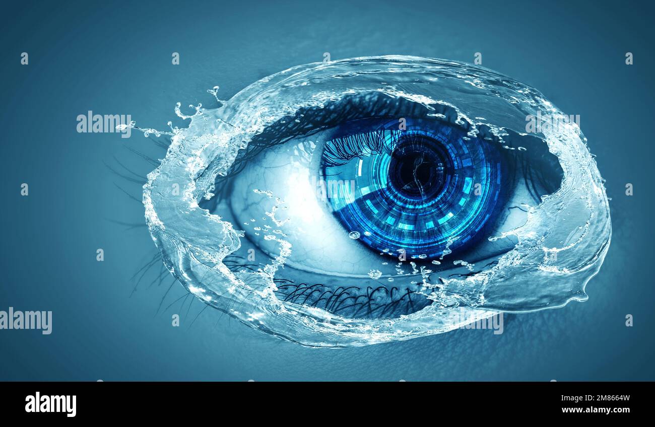 Macro image of human eye Stock Photo Alamy