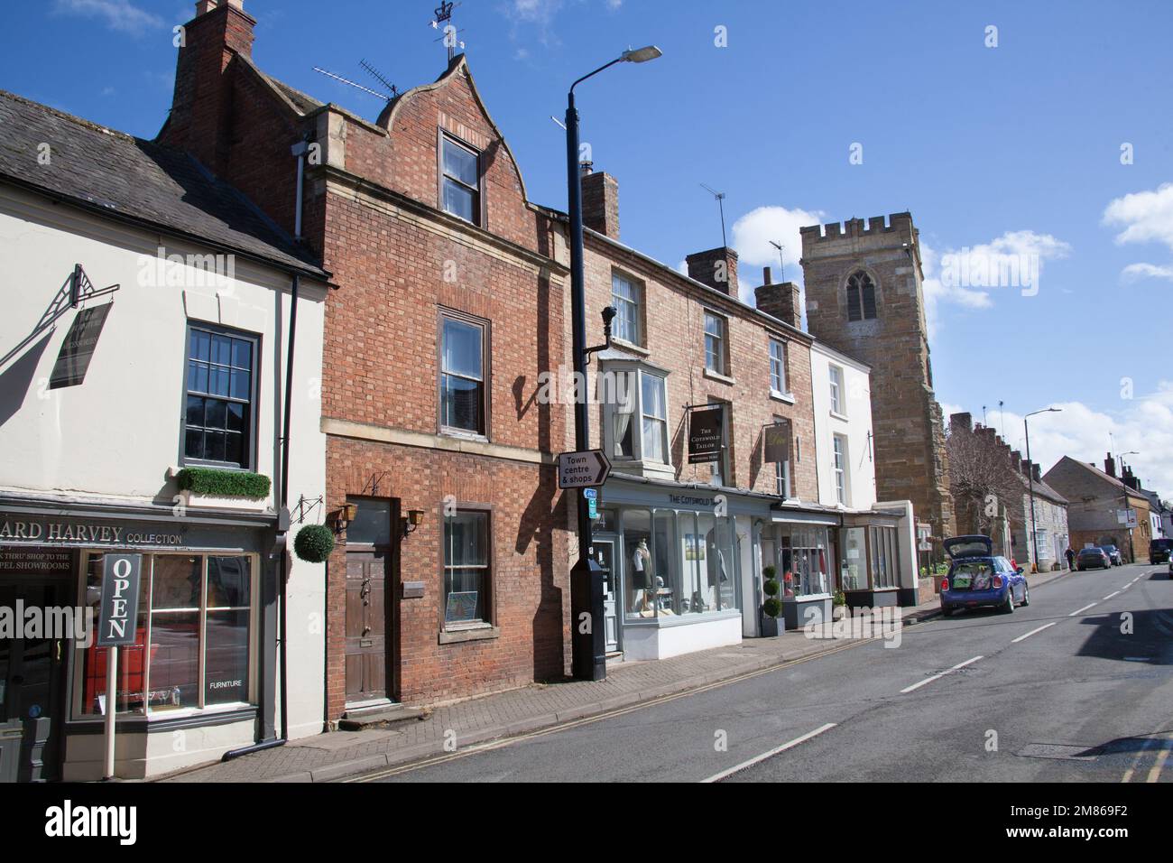 Views of Shipston on Stour in Warwickshire in the UK Stock Photo