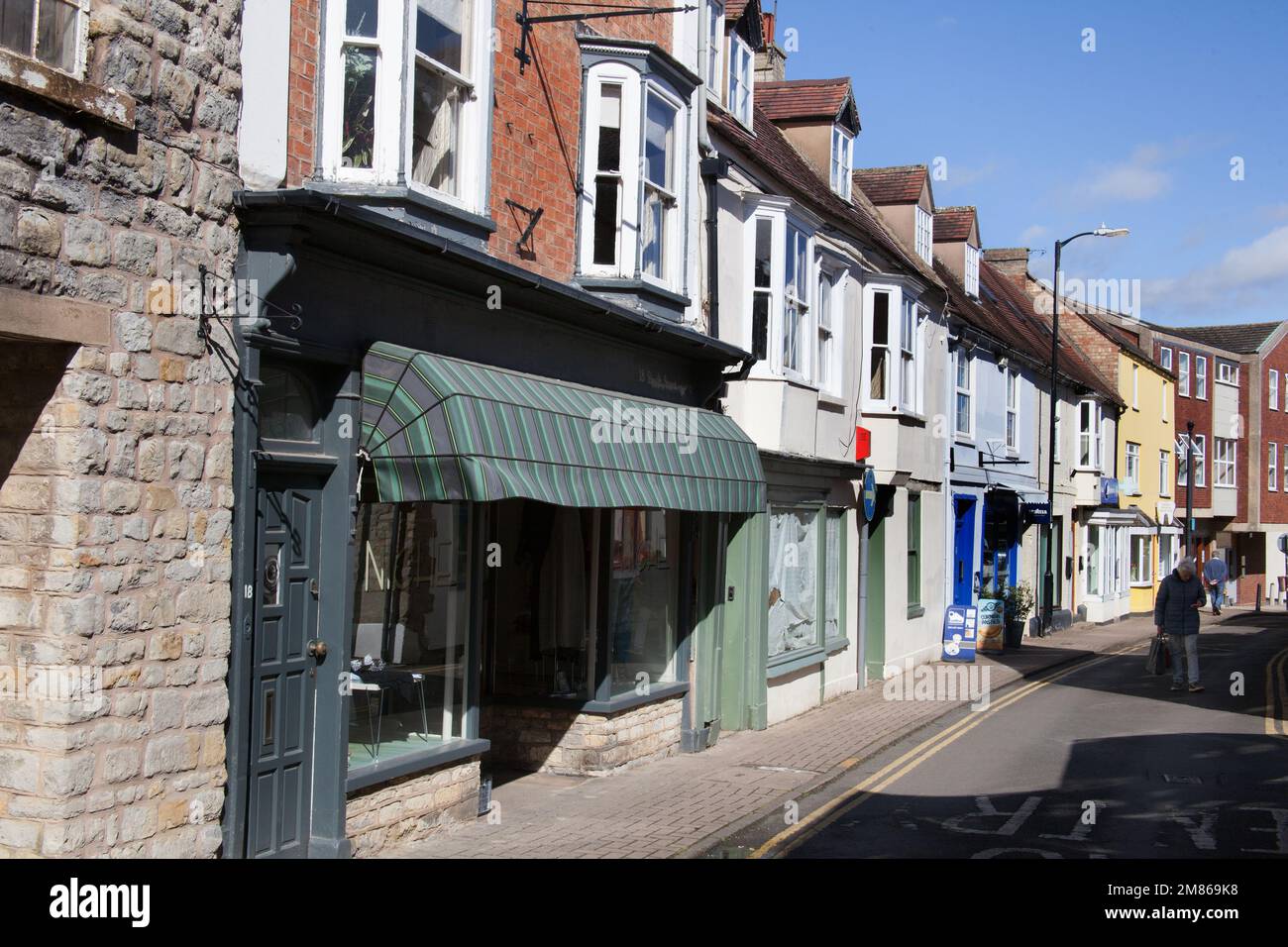 Shops in Shipston on Stour in Warwickshire, in the United Kingdom Stock