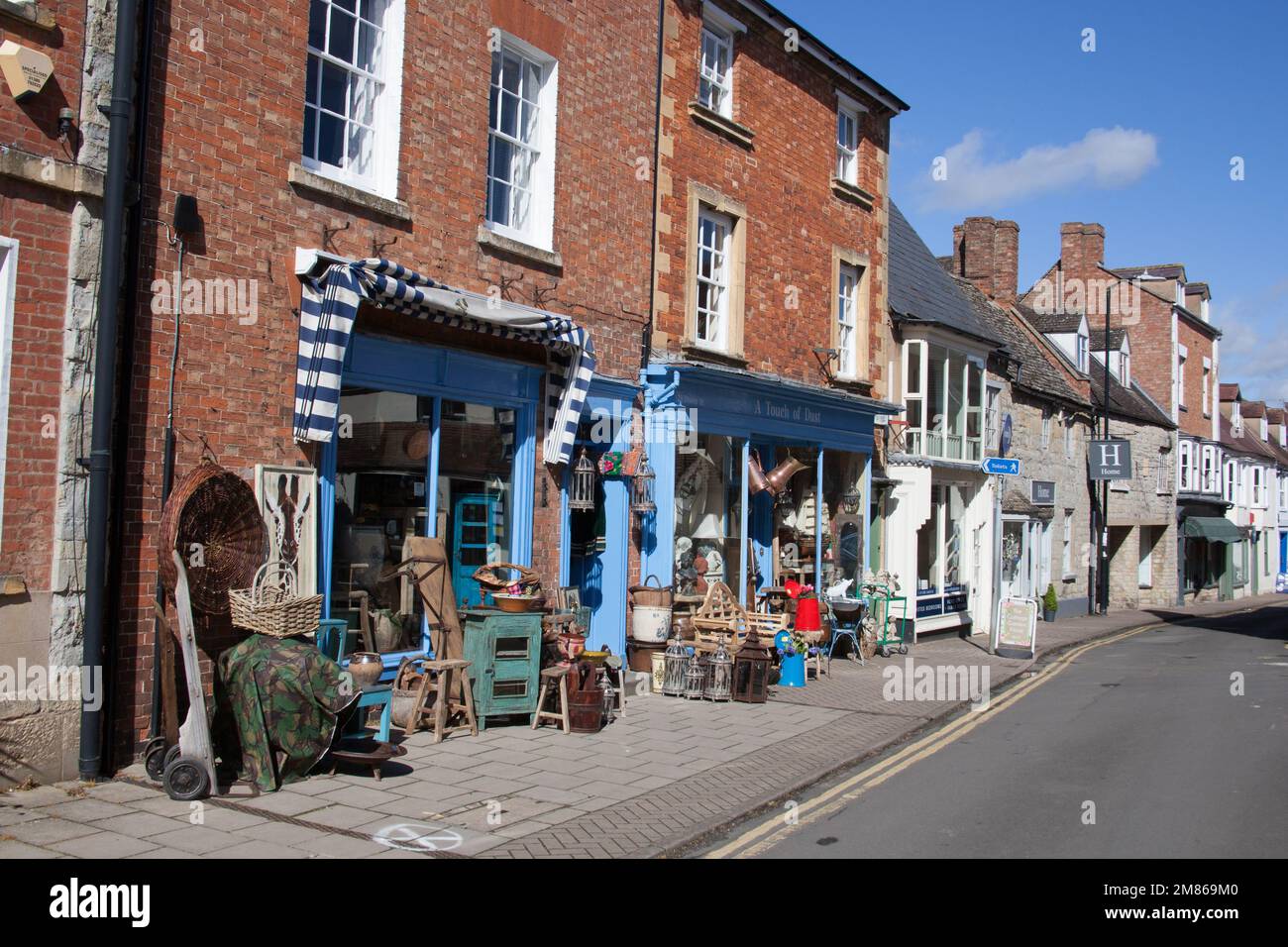 Shops in Shipston on Stour in Warwickshire, in the United Kingdom Stock