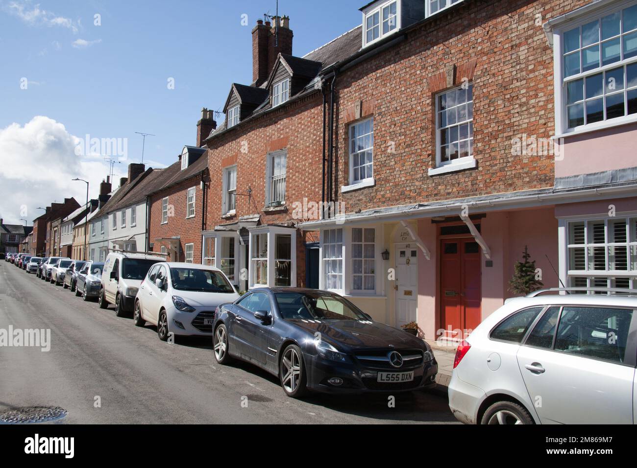 Houses in Shipston on Stour in Warwickshire, in the United Kingdom