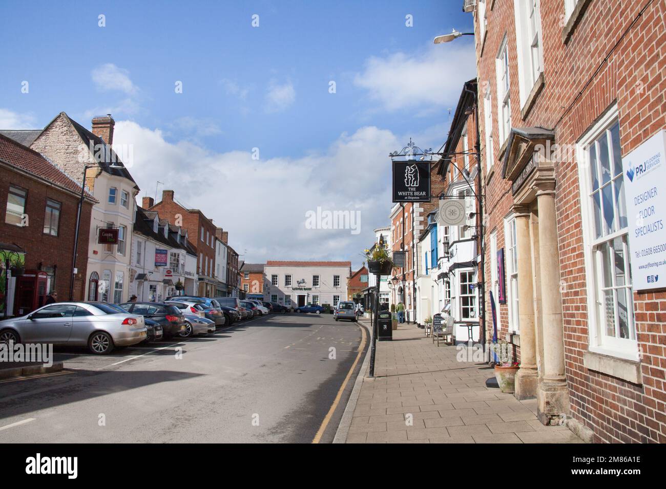 Shops in Shipston on Stour in Warwickshire, in the United Kingdom Stock Photo Alamy