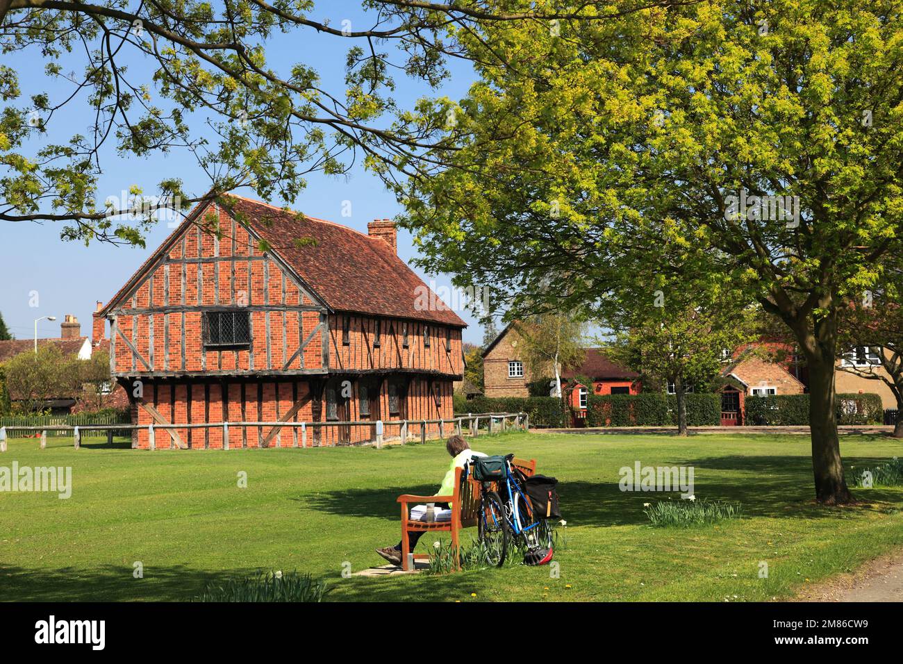 Spring, the Moot Hall; Elstow village; John Bunyans birthplace
