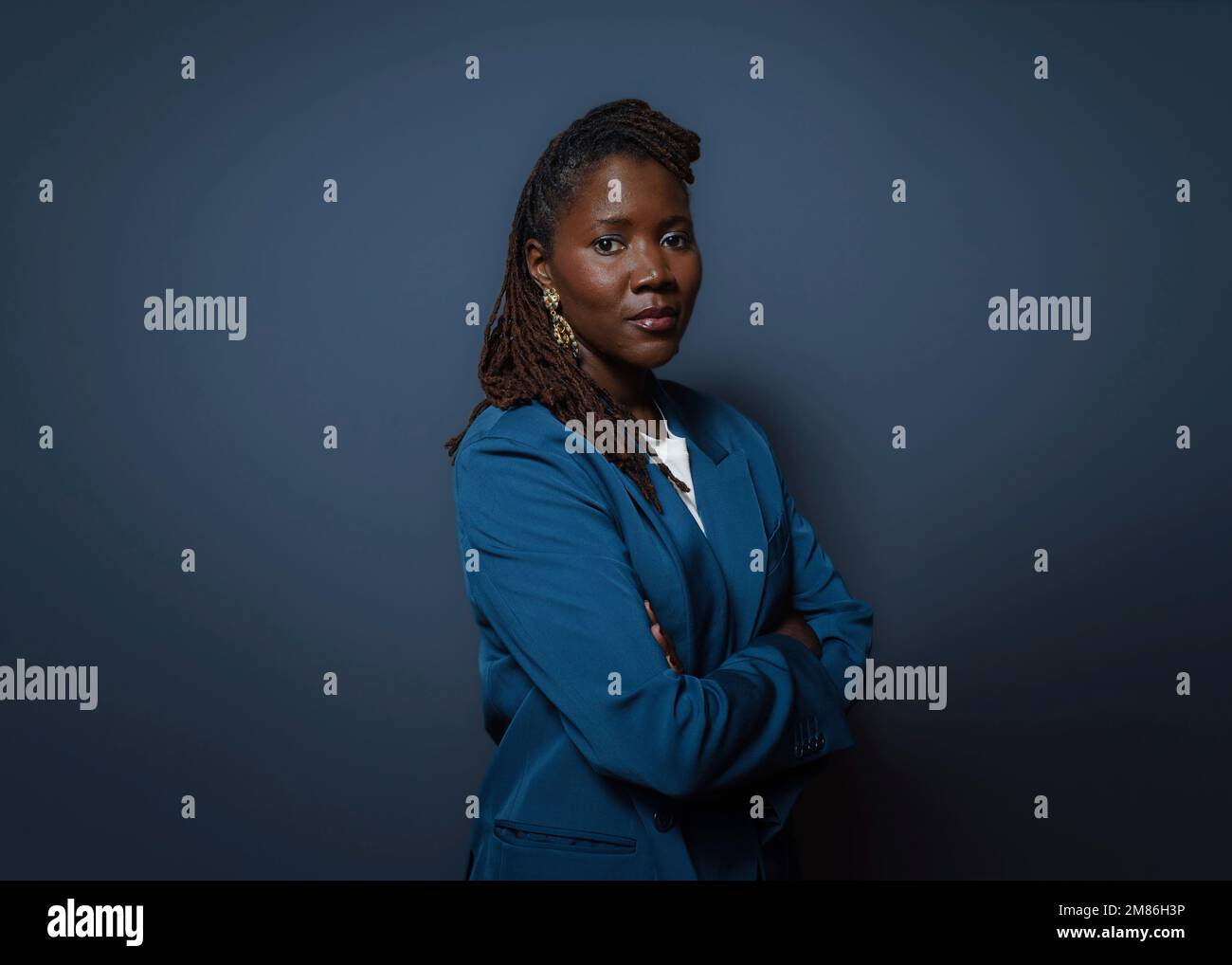 French filmmaker Alice Diop poses for a portrait to promote "Saint Omer