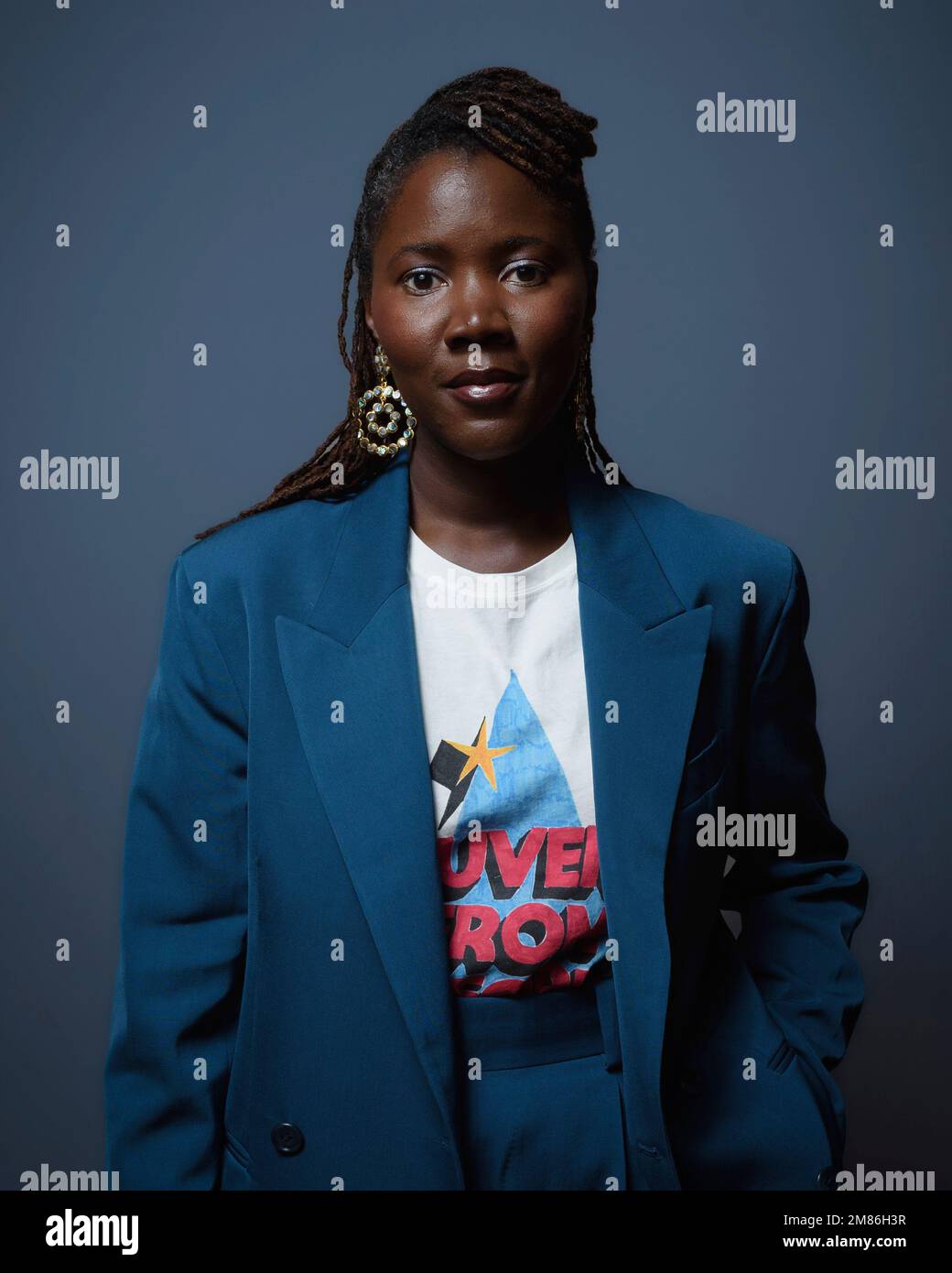 French filmmaker Alice Diop poses for a portrait to promote "Saint Omer