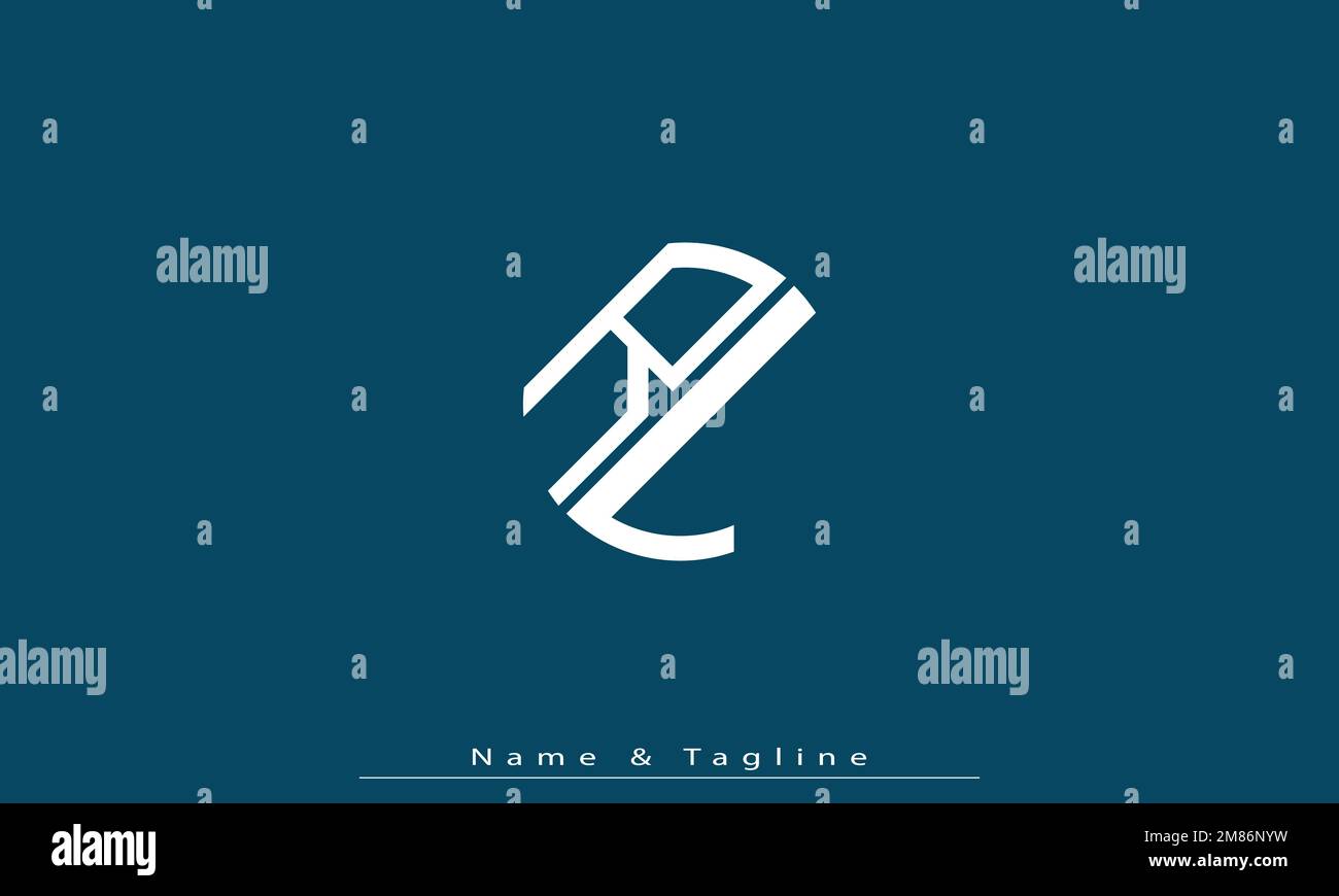 Alphabet letters Initials Monogram logo RL , LR Stock Vector