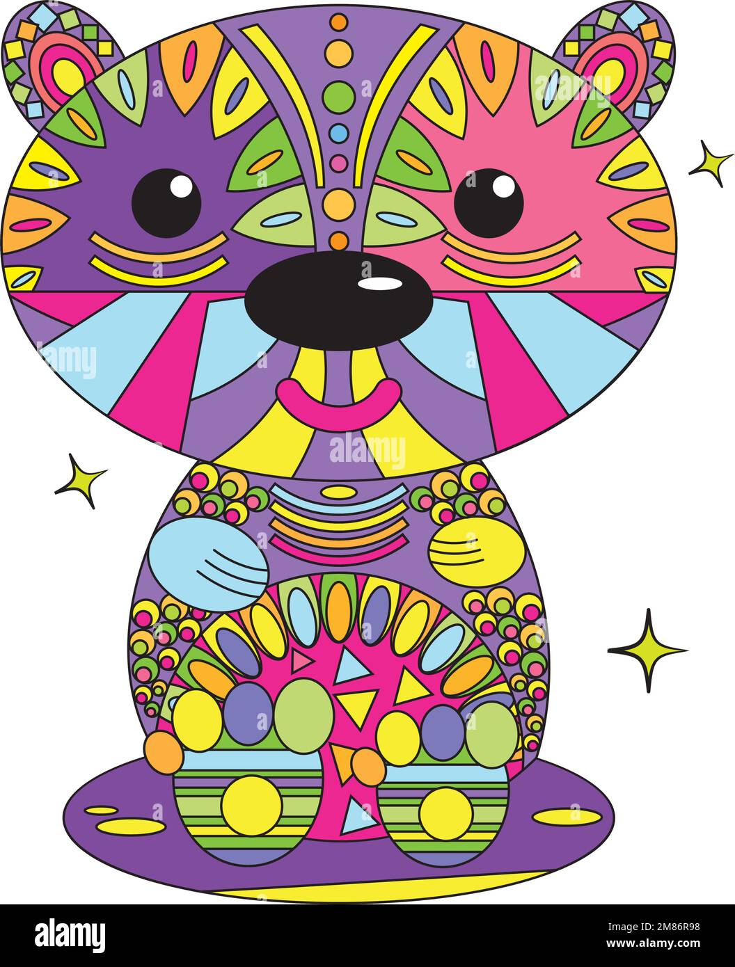 Bear circle Stock Vector Images - Alamy