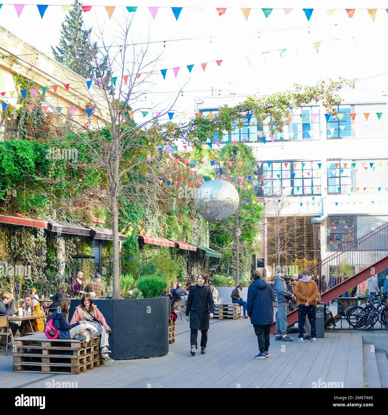 Fabrika Tbilisi editorial. Fabrika Tbilisi is the cultural center in ...