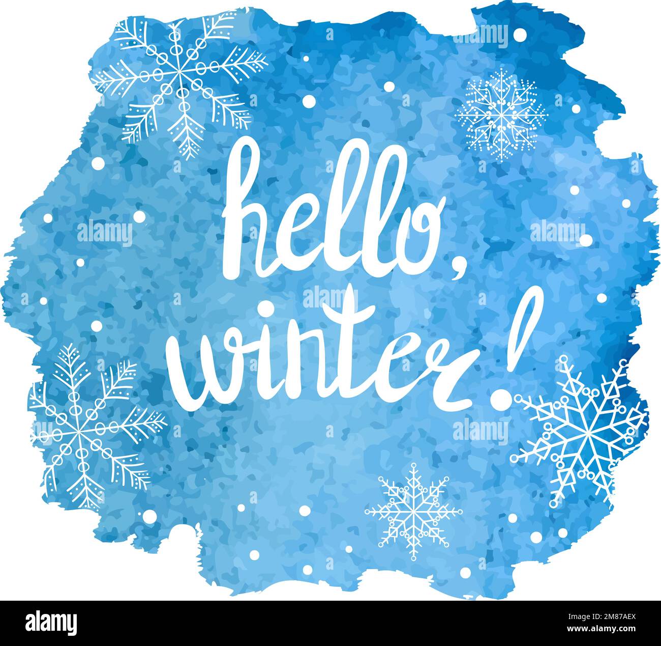 Hello winter vector vectors hi-res stock photography and images - Alamy