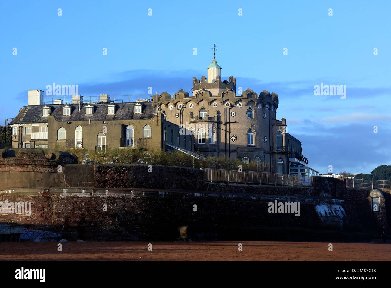 Redcliffe Hotel at Paignton seafront, Taken January 2023. Winter Stock